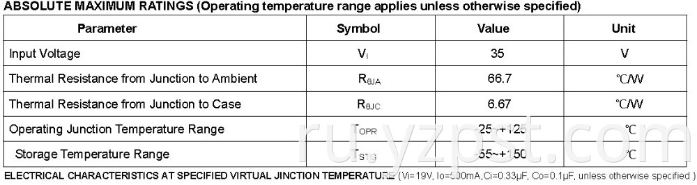 Integrated regulator IC 7812